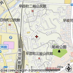 長崎県佐世保市早苗町233周辺の地図