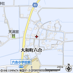 福岡県柳川市大和町六合1567周辺の地図