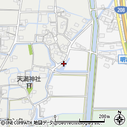 福岡県柳川市大和町塩塚1154周辺の地図