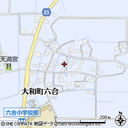 福岡県柳川市大和町六合1559周辺の地図
