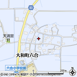 福岡県柳川市大和町六合1560周辺の地図