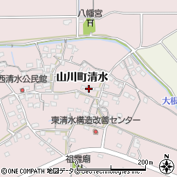 〒835-0103 福岡県みやま市山川町清水の地図