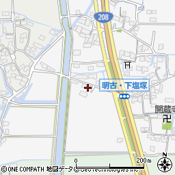 福岡県柳川市大和町塩塚1117周辺の地図