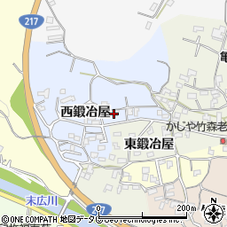 大分県臼杵市西鍛冶屋2965周辺の地図
