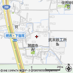 福岡県柳川市大和町塩塚1099-4周辺の地図