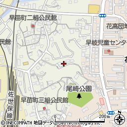 長崎県佐世保市早苗町274周辺の地図