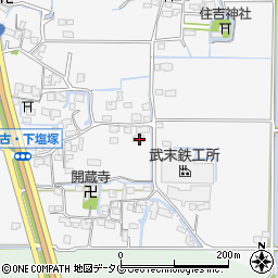 福岡県柳川市大和町塩塚1093周辺の地図
