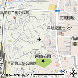 長崎県佐世保市早苗町274-7周辺の地図