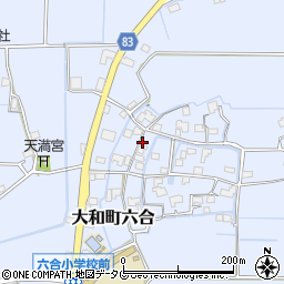 福岡県柳川市大和町六合1541周辺の地図