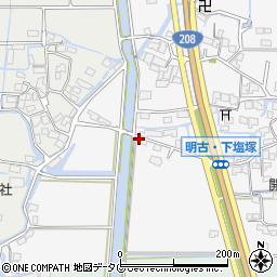 福岡県柳川市大和町塩塚1118周辺の地図