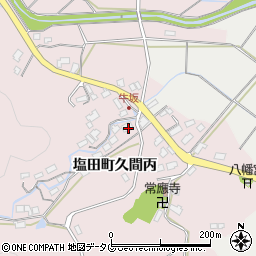 佐賀県嬉野市塩田町大字久間牛坂448-1周辺の地図
