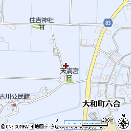 福岡県柳川市大和町六合1700周辺の地図