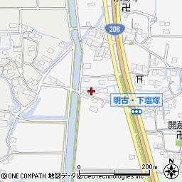 福岡県柳川市大和町塩塚1120-3周辺の地図