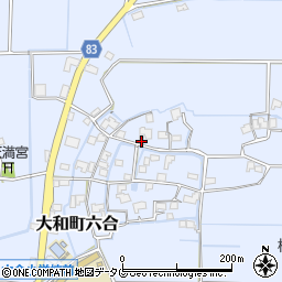 福岡県柳川市大和町六合1504周辺の地図