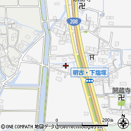 福岡県柳川市大和町塩塚1120-1周辺の地図