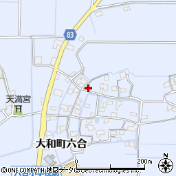 福岡県柳川市大和町六合1500周辺の地図