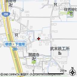 福岡県柳川市大和町塩塚1037周辺の地図