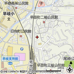 長崎県佐世保市早苗町147周辺の地図