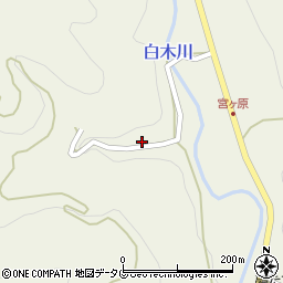 福岡県八女市立花町白木5400周辺の地図