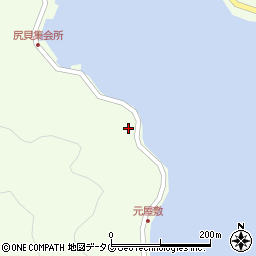 愛媛県宇和島市津島町北灘1877周辺の地図
