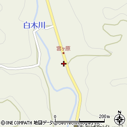 福岡県八女市立花町白木3297周辺の地図