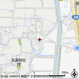 福岡県柳川市大和町明野287周辺の地図