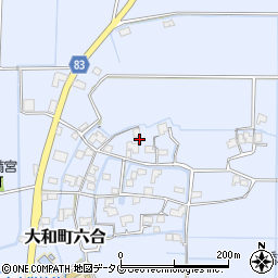 福岡県柳川市大和町六合1499周辺の地図