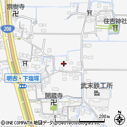 福岡県柳川市大和町塩塚1035-3周辺の地図