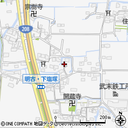 福岡県柳川市大和町塩塚1059周辺の地図