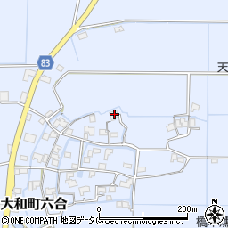 福岡県柳川市大和町六合1496周辺の地図
