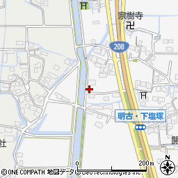 福岡県柳川市大和町塩塚1140周辺の地図