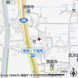 福岡県柳川市大和町塩塚1046周辺の地図