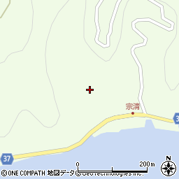 愛媛県宇和島市津島町北灘622周辺の地図