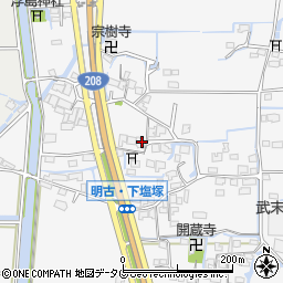 福岡県柳川市大和町塩塚1127周辺の地図