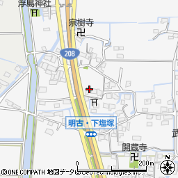 福岡県柳川市大和町塩塚1133周辺の地図