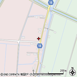 福岡県柳川市大浜町1379-2周辺の地図