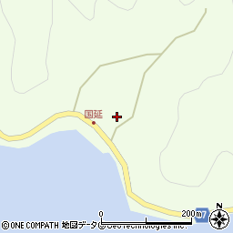 愛媛県宇和島市津島町北灘982周辺の地図