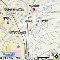 長崎県佐世保市早苗町204周辺の地図