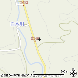 福岡県八女市立花町白木3269周辺の地図