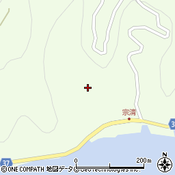 愛媛県宇和島市津島町北灘624周辺の地図