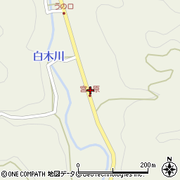 福岡県八女市立花町白木3270周辺の地図