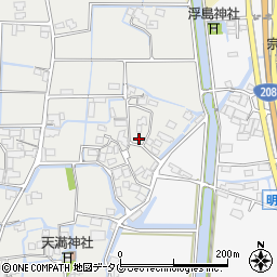 福岡県柳川市大和町明野209周辺の地図