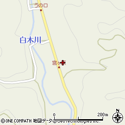 福岡県八女市立花町白木3270-1周辺の地図