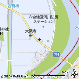 福岡県柳川市大和町六合1368周辺の地図