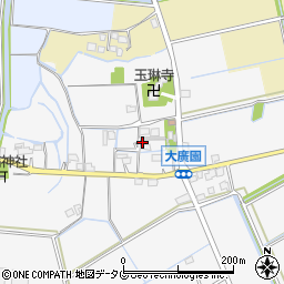 福岡県みやま市瀬高町大廣園1361周辺の地図