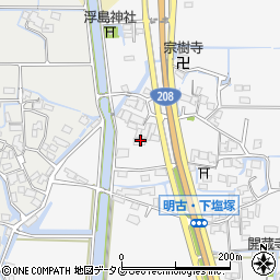 福岡県柳川市大和町塩塚1141周辺の地図