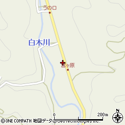 福岡県八女市立花町白木3271周辺の地図