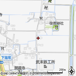 福岡県柳川市大和町塩塚1010周辺の地図