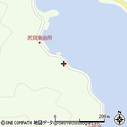 愛媛県宇和島市津島町北灘1863周辺の地図