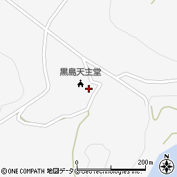 カトリック黒島教会周辺の地図